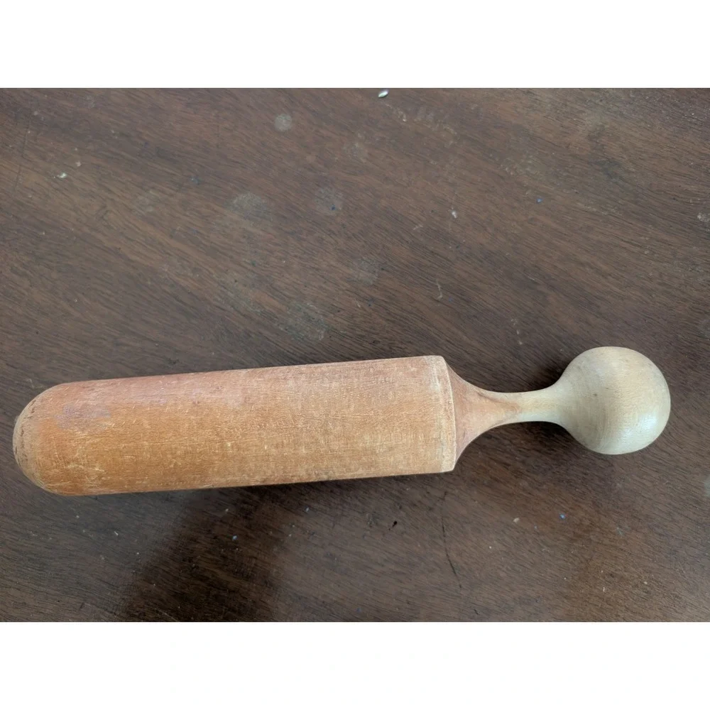 Vintage Wooden Pestel 11 Inches Long, 2 Inches Wide, Farmhouse, Cottagecore